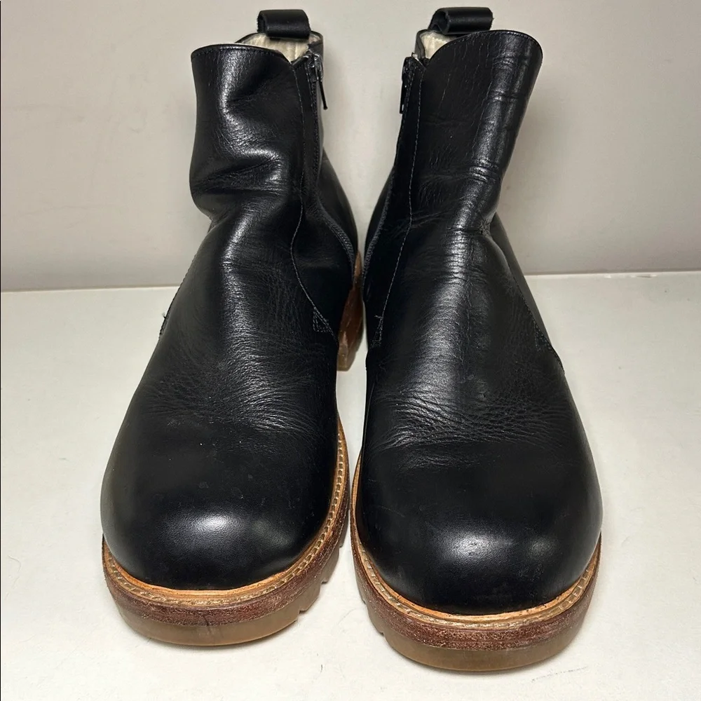 Buffalino Dakota Black Leather vintage heavyweight Men's Boots